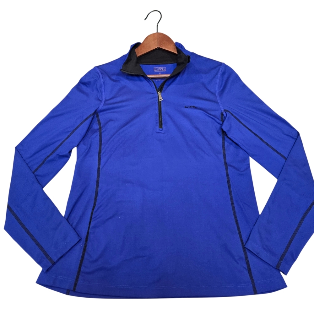 Lauren Ralph Lauren L-RL Full Zip Active Blue Lightweight Jacket, Women's Size M